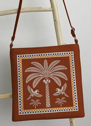 Сумка женская taystra папуги та пальма 30x29 см (tai_25l001)