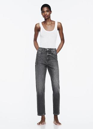 Джинсы mom zara z1975 mom fit high waist jeans - w30 - 40 eur