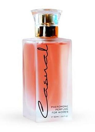 Туалетная вода с феромонами для женщин casual red pheromone perfume for women, 50 мл.
