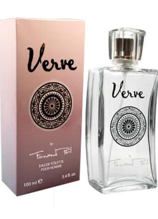 Туалетная вода с феромонами для мужчин verve by fernand peril, 100 мл.
