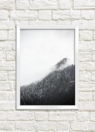 Постер в рамке гори 21х30см, a4 (wmt4_art053_wh)