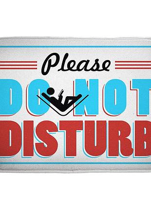 Коврик в ванну водопоглощающий антискользящий please do not disturb 58х38 см (van_24f019)
