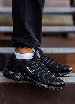 Р.41-46 кросівки nike air max plus tn black nk335