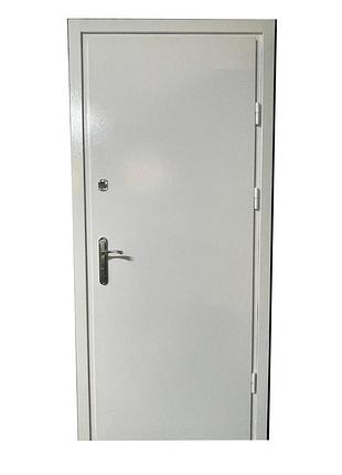 Двері вхідні tehno dveri steel-white метал праві 680х1900 мм ral 9003 білий