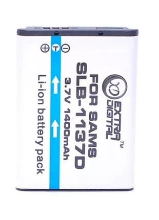 Акумулятор для фотоапарата samsung slb-1137d (1400 mah) bds2635 extradigital