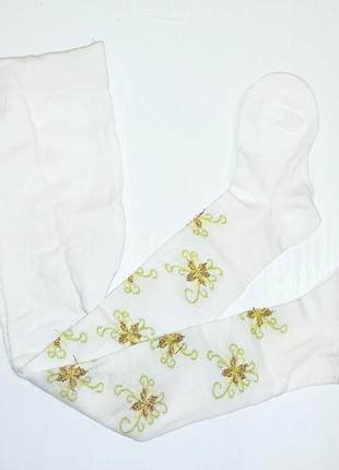 Дюна. колготки демисезонные с люриксом р.86-92