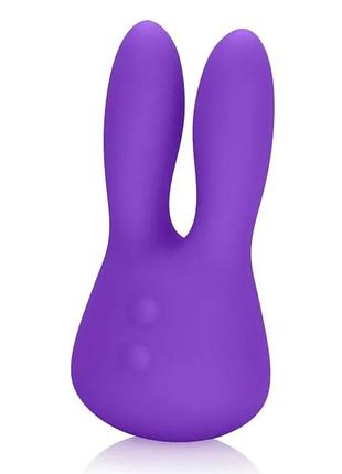 Клиторальный вибратор с ушками mini marvels silicone marvelous bunny від calexotics, 14,5 см. 4
