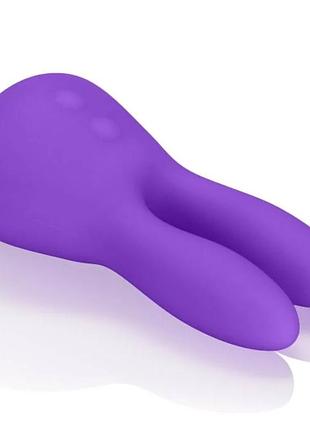 Клиторальный вибратор с ушками mini marvels silicone marvelous bunny від calexotics, 14,5 см. 5