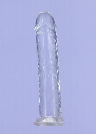 Фалоімітатор addiction - crystal vertical dong 7”+ віброкуля в подарунок, 17,8х3,5 см. 4