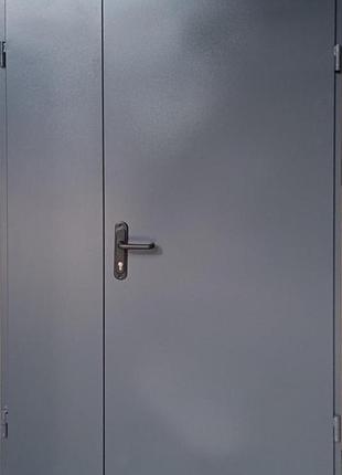 Дверь входная tehno dveri эконом технические 2 листа металла 1200х2050 ral7024