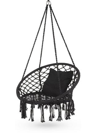 Садова гойдалка boho outtec xxl чорний