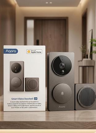 Умный видеозвонок aqara smart video doorbell g4 (svd-c03) apple homekit