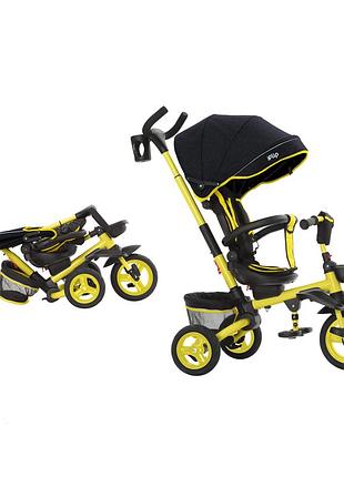 Велосипед триколісний із поворотним сидінням tilly flip t-390/1 жовтий
