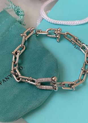 Браслет цепь тиффани tiffany посеребрение