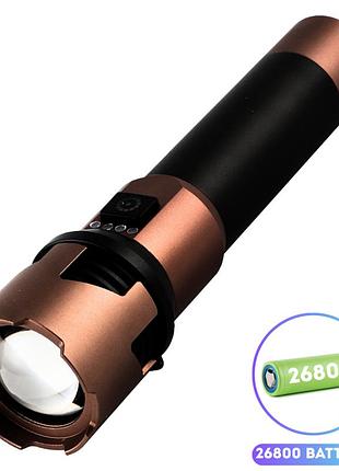 Фонарь a69-gt, 1x26800, power bank, зу type-c, zoom, box