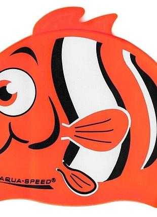 Дитяча шапочка для басейну aqua speed zoo nemo 5758 з принтом рибки немо