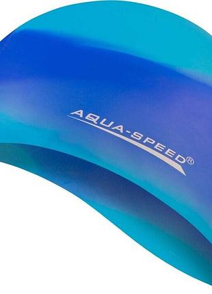 Яскрава силіконова шапочка для басейну aqua speed bunt 4074 унісекс