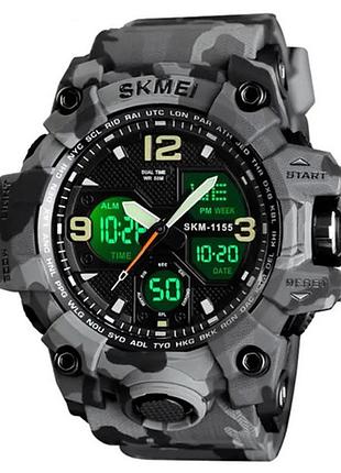 Часы наручные 1155bcmgy skmei, gray camo