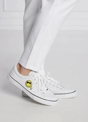 Кеды белые karl lagerfeld kampus x smiley