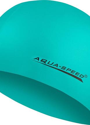 Шапка силіконова для плавання aqua speed mega 100-12 зелена