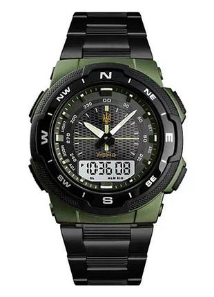 Часы наручные 1370ag skmei, army green, ukraine