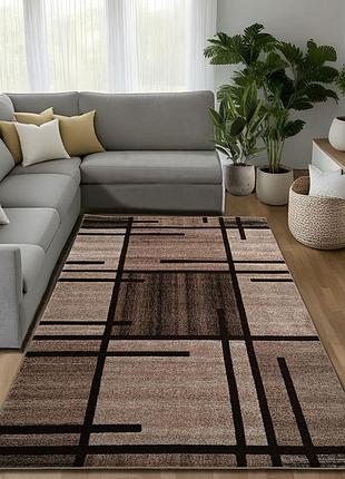 Ковер 2.5 х 5.0 м бежево-коричневый espresso beige / d.brown 02239a