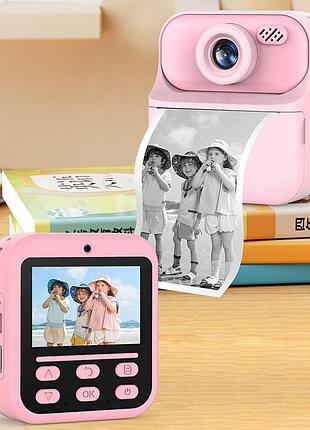 Детский фотоаппарат мгновенной печати s1, pink