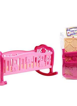 Кроватка для куклы технок, арт 4531