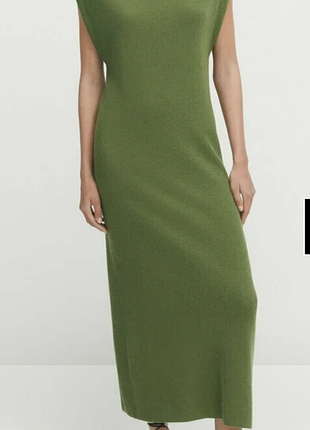 Вязаное платье massimo dutti