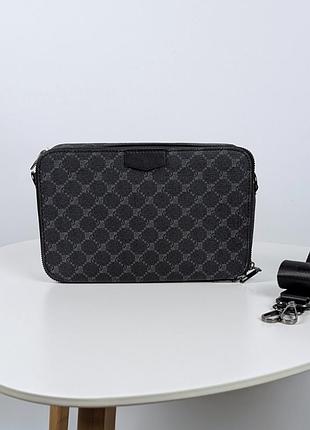Мужская сумка через плечо 23×15 см, кроссбоди с жёстким корпусом