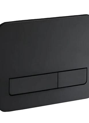Панель смыва koer kt-0609-05 240x160x7mm пластиковая, кнопка линейная (цвет черный матовый) (kr6131)