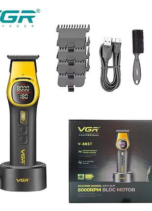 Триммер vgr v-885t gold, 4 насадки, led display