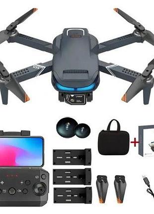 Квадрокоптер на радиоуправлении (headless mode, led light, избегает помехи, обороты на 360, управление из приложения, wi-fi
