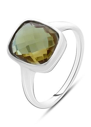 Серебряное кольцо высокогокачества с султанит султанитом 4.993ct, вес изделия 4,55 гр (2050964) 17.5 размер
