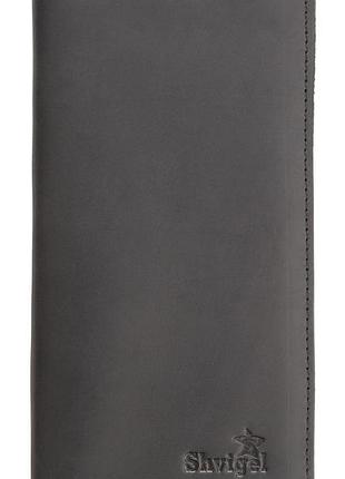 Кошелек shvigel из винтажной кожи 13794 черный