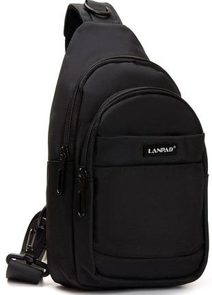 Сумка-слинг lanpad тканевая, черный