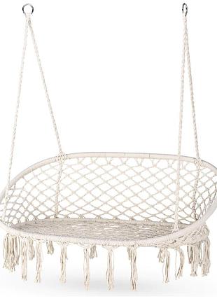 Садова гойдалка boho outtec бежевий 2