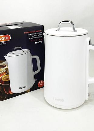 Электрочайник-термос magio mg-518, 1,5л, 1500вт
