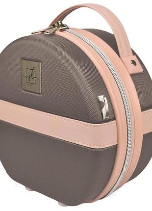 Бьюті-кейс semi line 5l brown/pink cream (t5673-1)