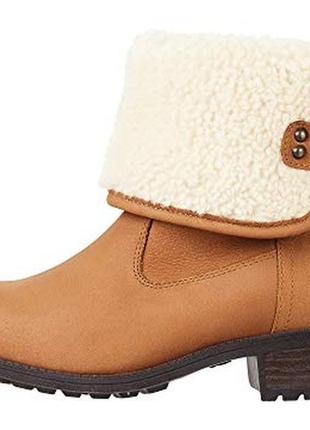 Зимние кожаные сапоги с овчиной ugg 38. 5-39. 0 (us 8.5)4 фото