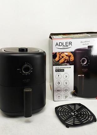 Аэрофритюрница аэрогриль adler ad 6310 2200вт 3 литра съемная решетка автоматическое отключение