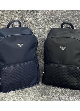 Міський рюкзак armani, чоловічий рюкзак синього кольору, стильний рюкзак армані, брендовий рюкзак