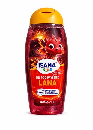 Детский гель для душа isana kids lawa - с ароматом малины, 300 мл
