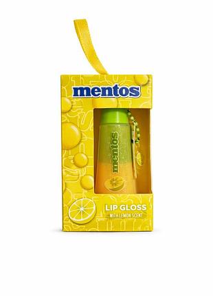 Блеск для губ mentos lip gloss lemon - с ароматом лимона
