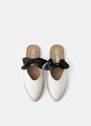 Шлепанцы эспадрильи zara