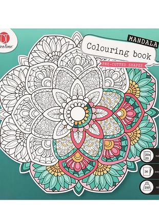 Розмальовка з мандалами décotime mandala coloring book, 36 аркушів, 20×20 см