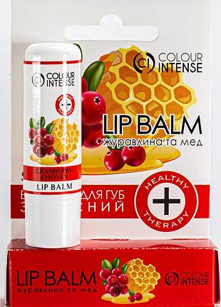 Защитный бальзам для губ colour intense клюква и мед, 5 г