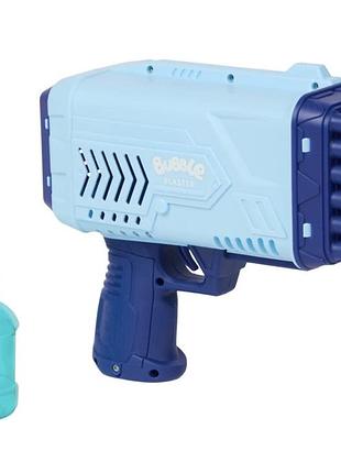 Пистолет для мыльных пузырей bubble blaster с подсветкой, 36 отверстий, 100 мл