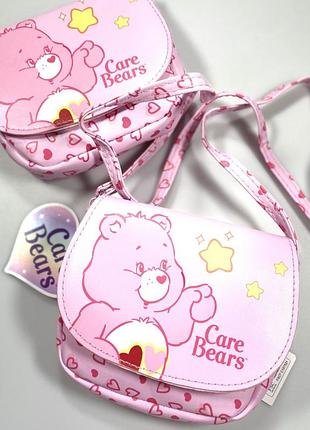 Сумочка детская care bears розовая через плечо
