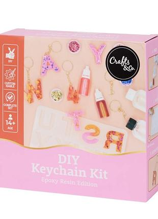 Набор для создания брелоков из эпоксидной смолы (diy keychain kit)